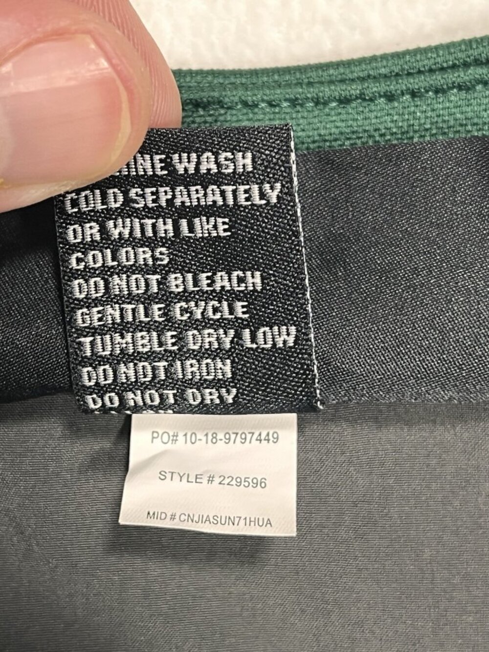 Holloway Quarter Zip Pullover Green Gray Long Sleeve Performance Men’s Large - Picture 8 of 11